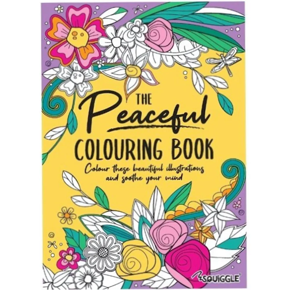 A4 Peaceful Advanced Colouring Book - Intricate Designs Relaxing Art Therapy High Quality Paper Tranquil