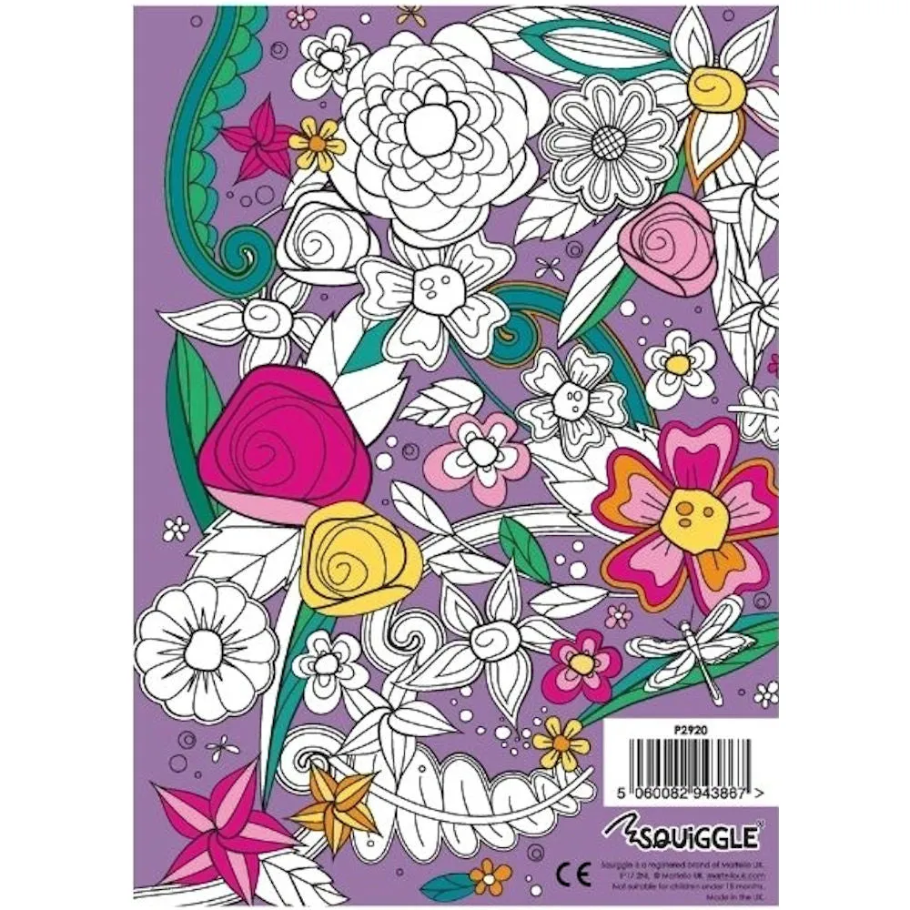 A4 Peaceful Advanced Colouring Book - Intricate Designs Relaxing Art Therapy High Quality Paper Tranquil