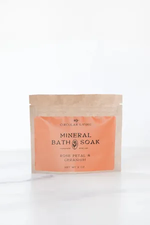 Circular Living :: Mineral Bath Soak Sachet, Rose Petal & Geranium