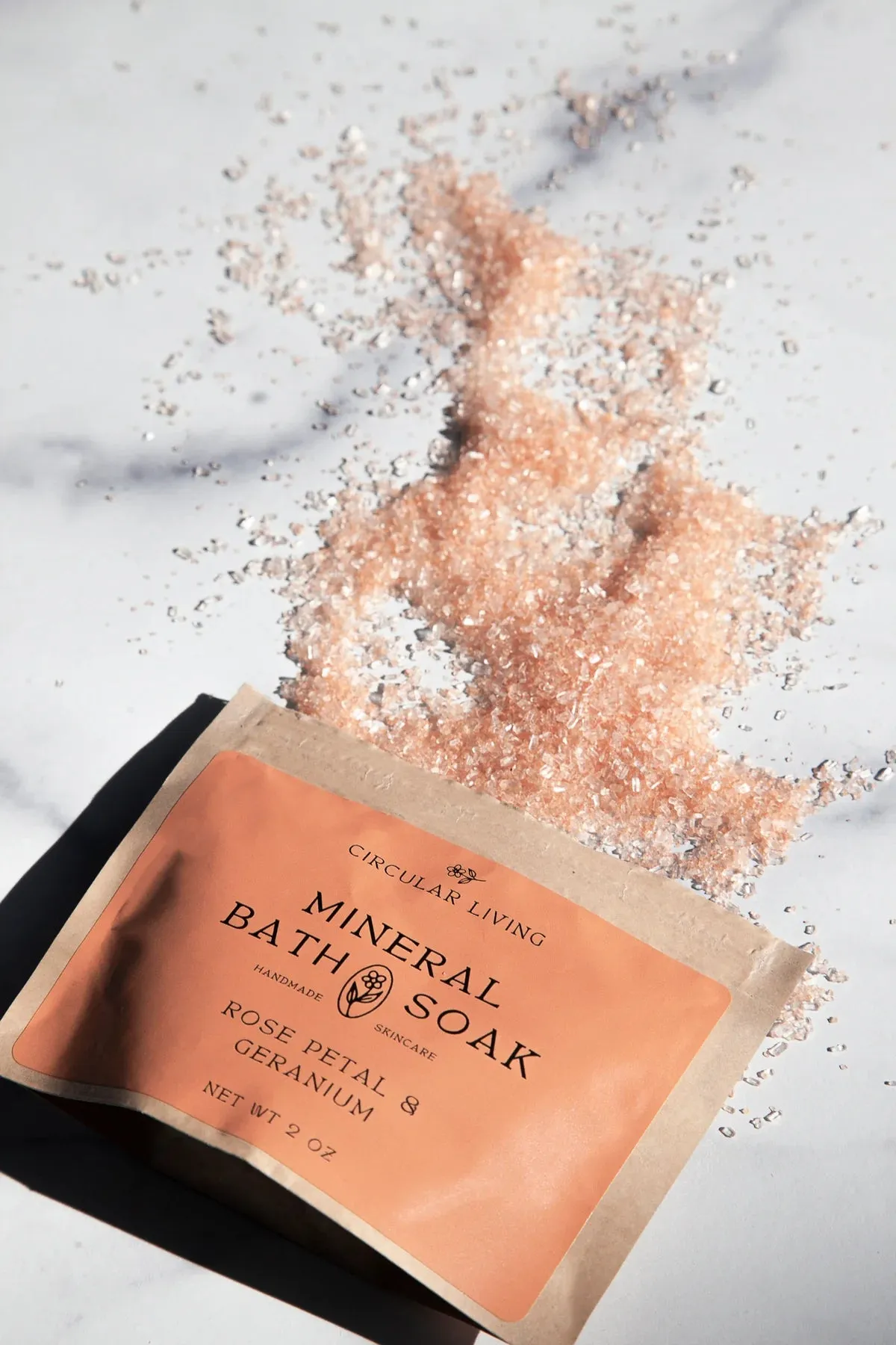 Circular Living :: Mineral Bath Soak Sachet, Rose Petal & Geranium