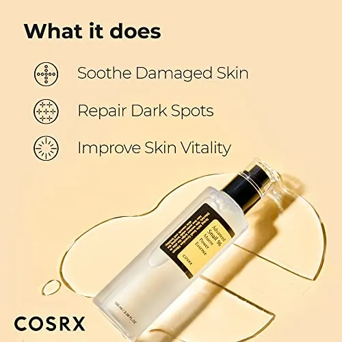 COSRX Glazed Donut Look- The Real Snail Mucin 96% Repair Essence with Snail Mucin Sheet Mask (Pack of 10), Hydrating Serum for Face with Snail Secretion Filtrate for Dark Spots and Fine Lines