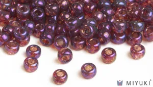 Deep Rose Gold Luster 6/0 Glass Beads