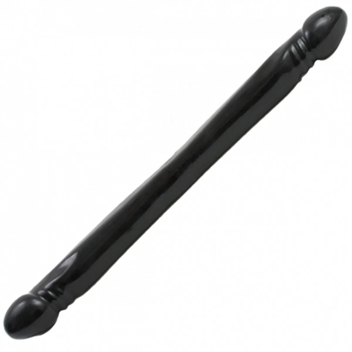 Doc Johnson Smooth Double Ended Dong Black 18 Inch