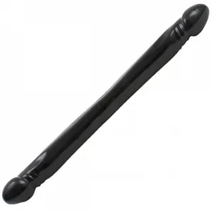 Doc Johnson Smooth Double Ended Dong Black 18 Inch