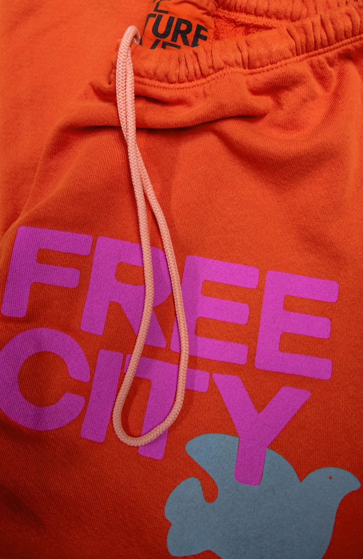 FREECITY 3/4 sweats - ORANGE MACHINE