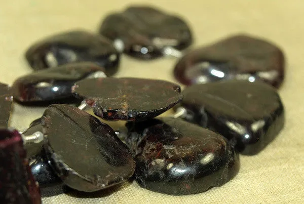 Funky Garnet Cab-cut Nuggets!