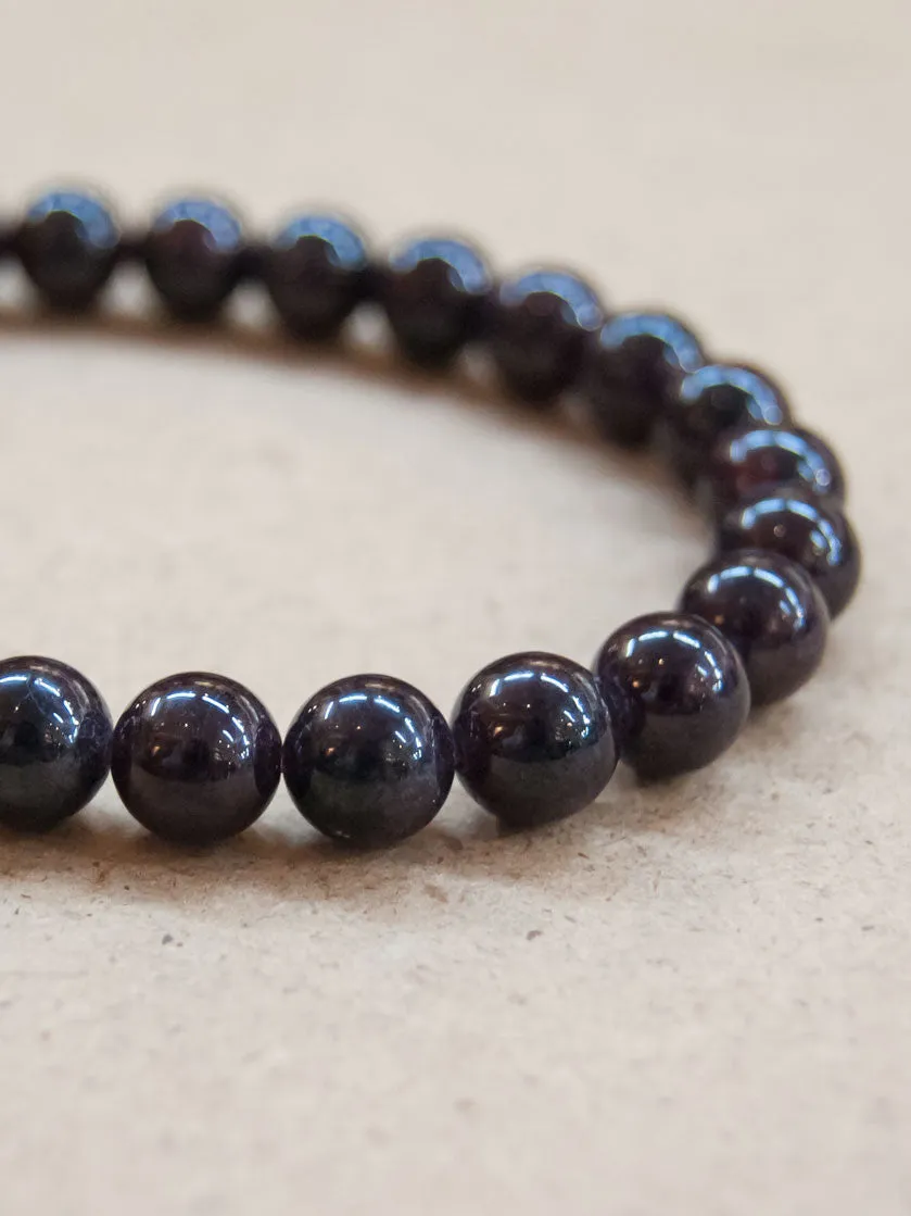 Garnet Mala Bracelet