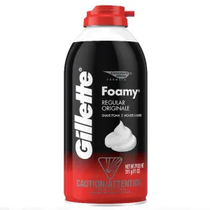 Gillette Foamy Regular Shaving Foam, 11 oz