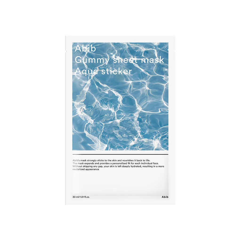 Gummy Sheet Mask Aqua Sticker