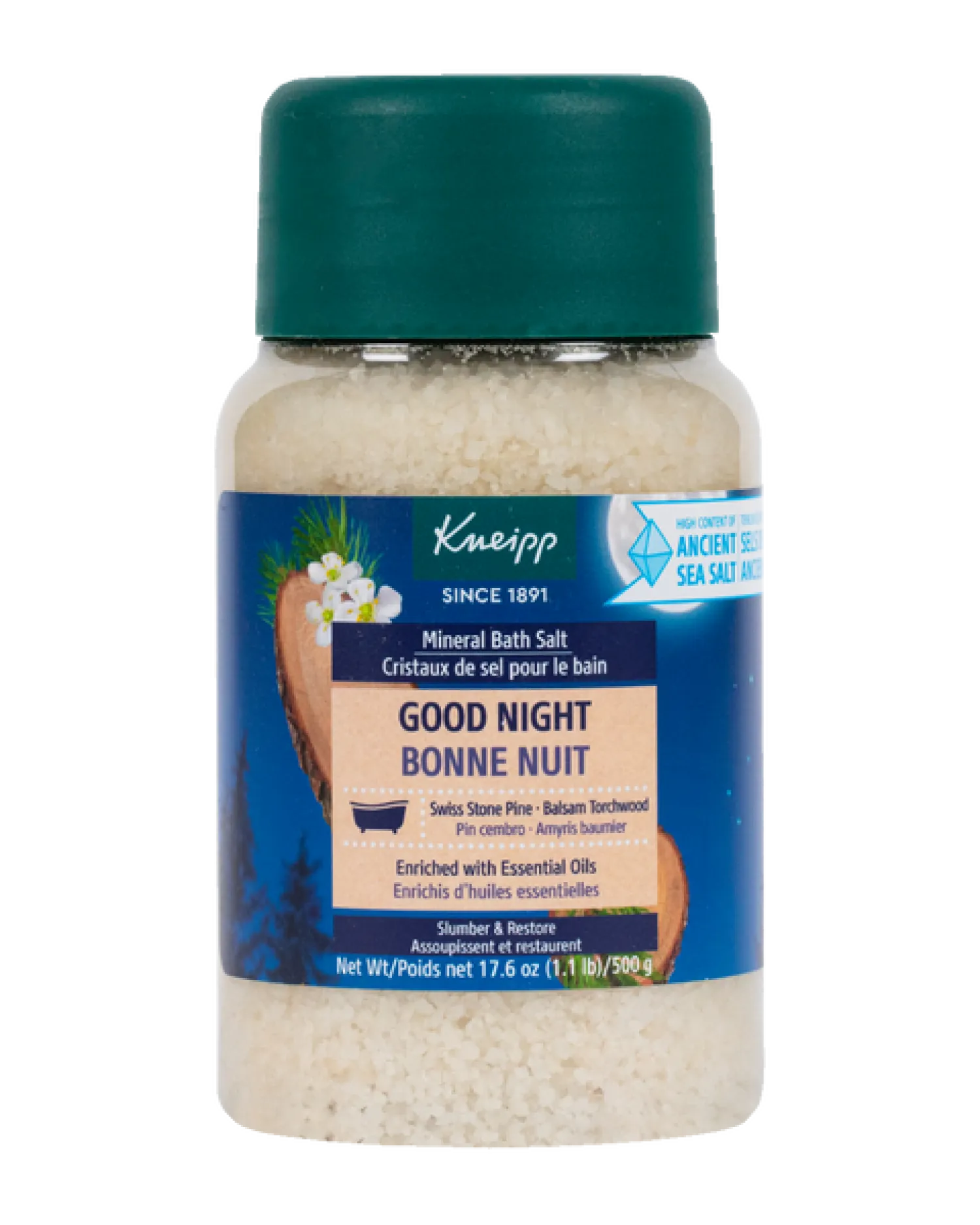 Kneipp Balsam Torchwood Bath Salt " Good Night" 17.6 oz