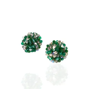 Malia Glass Studs - Ivy