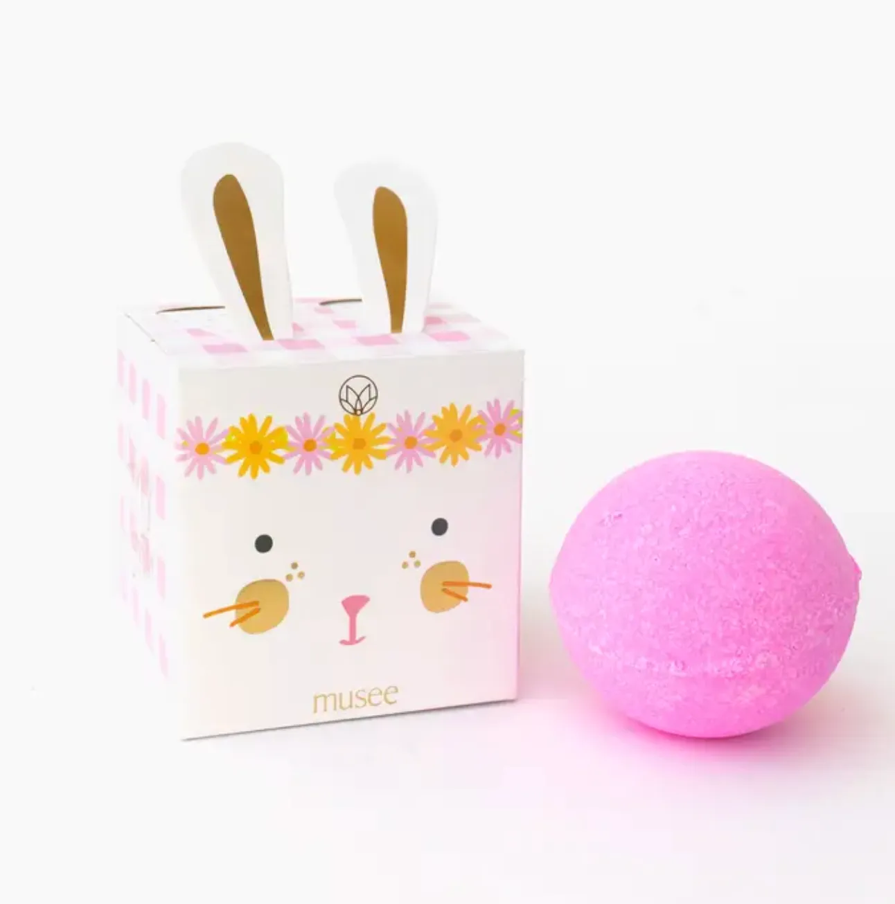 Musee Pink Bunny Boxed Bath Bomb