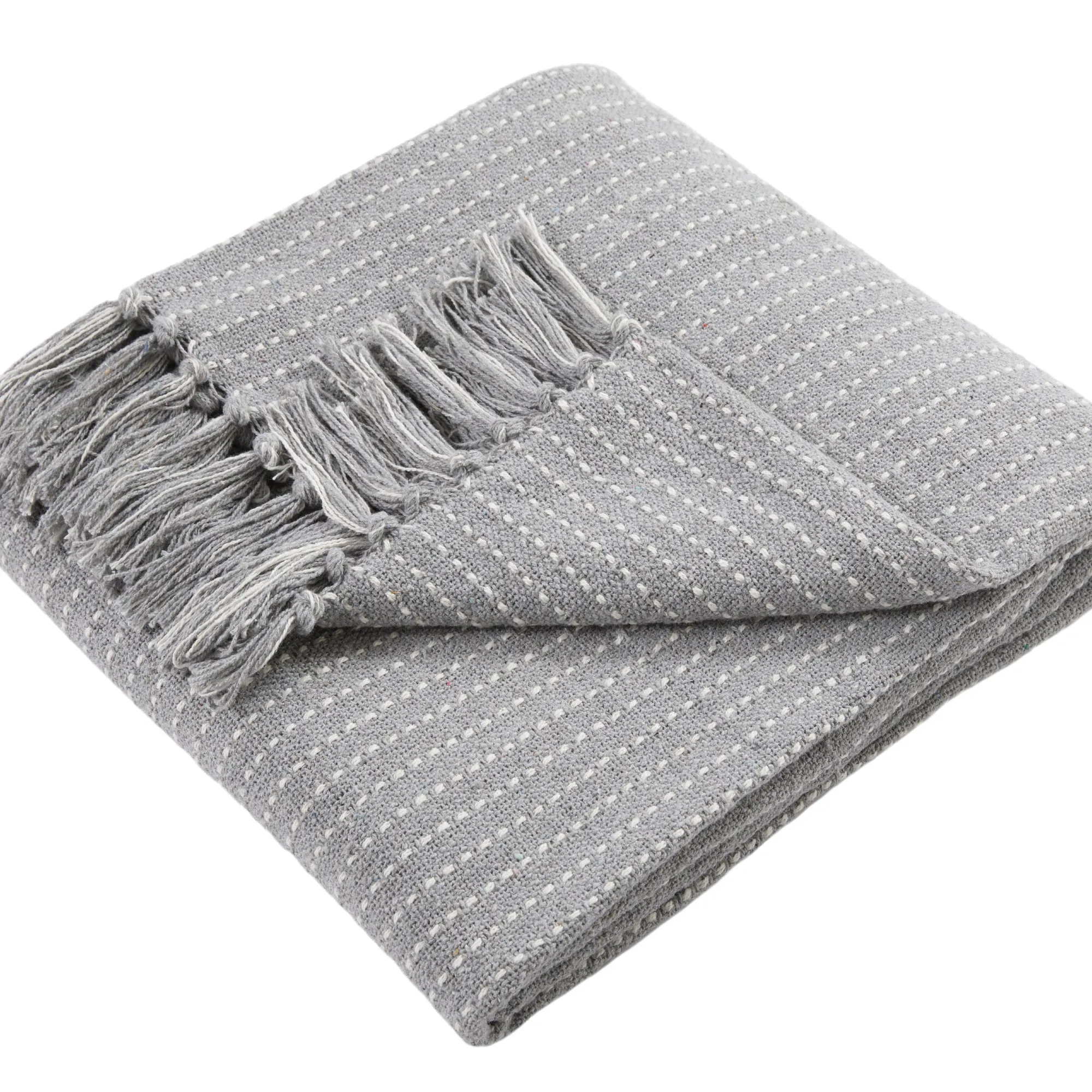 Quinn Throw by Drift Home in Grey 130 x 180cm