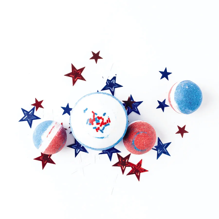 Red, White & Boom! Therapy Bomb (Bubble Bath Bomb)