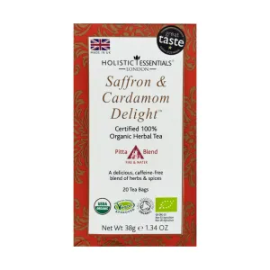 Saffron & Cardamom Delight™ Organic Herbal Tea - Pitta Blend