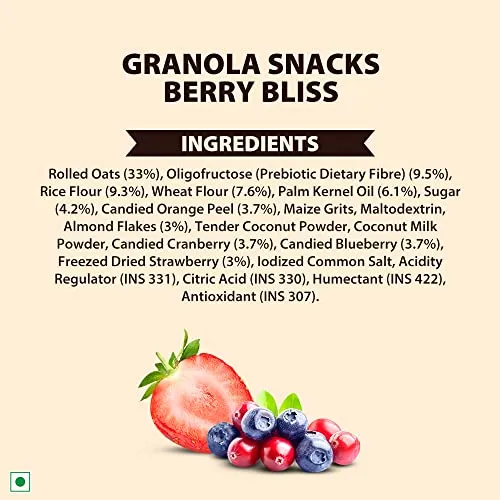 Schmitten Granola Snack (Berry Bliss, 250g X 1 Pouch)