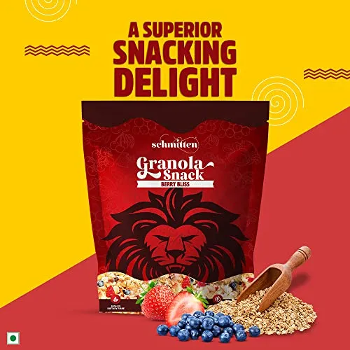 Schmitten Granola Snack (Berry Bliss, 250g X 1 Pouch)