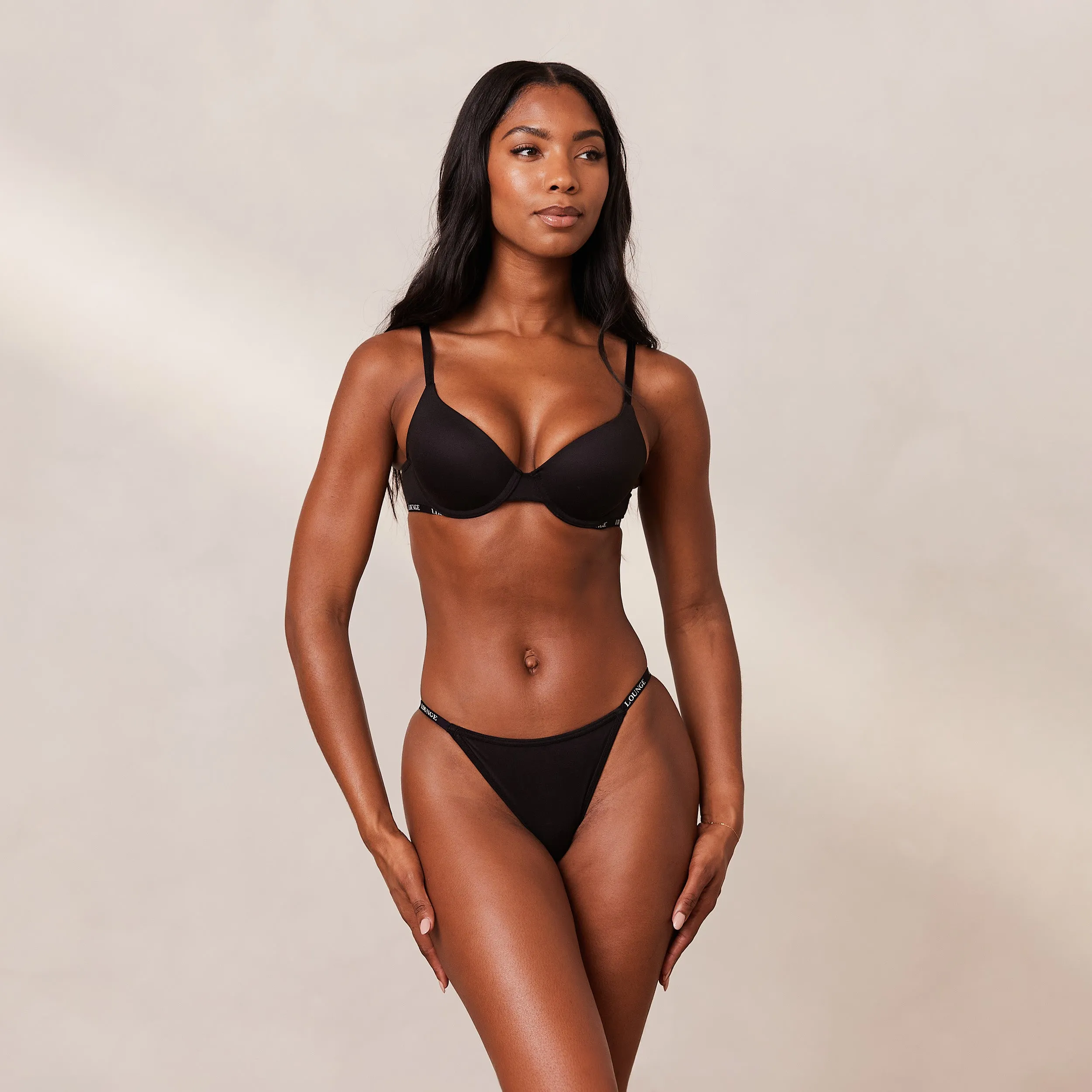 Smooth Classic T-shirt Bra  - Black