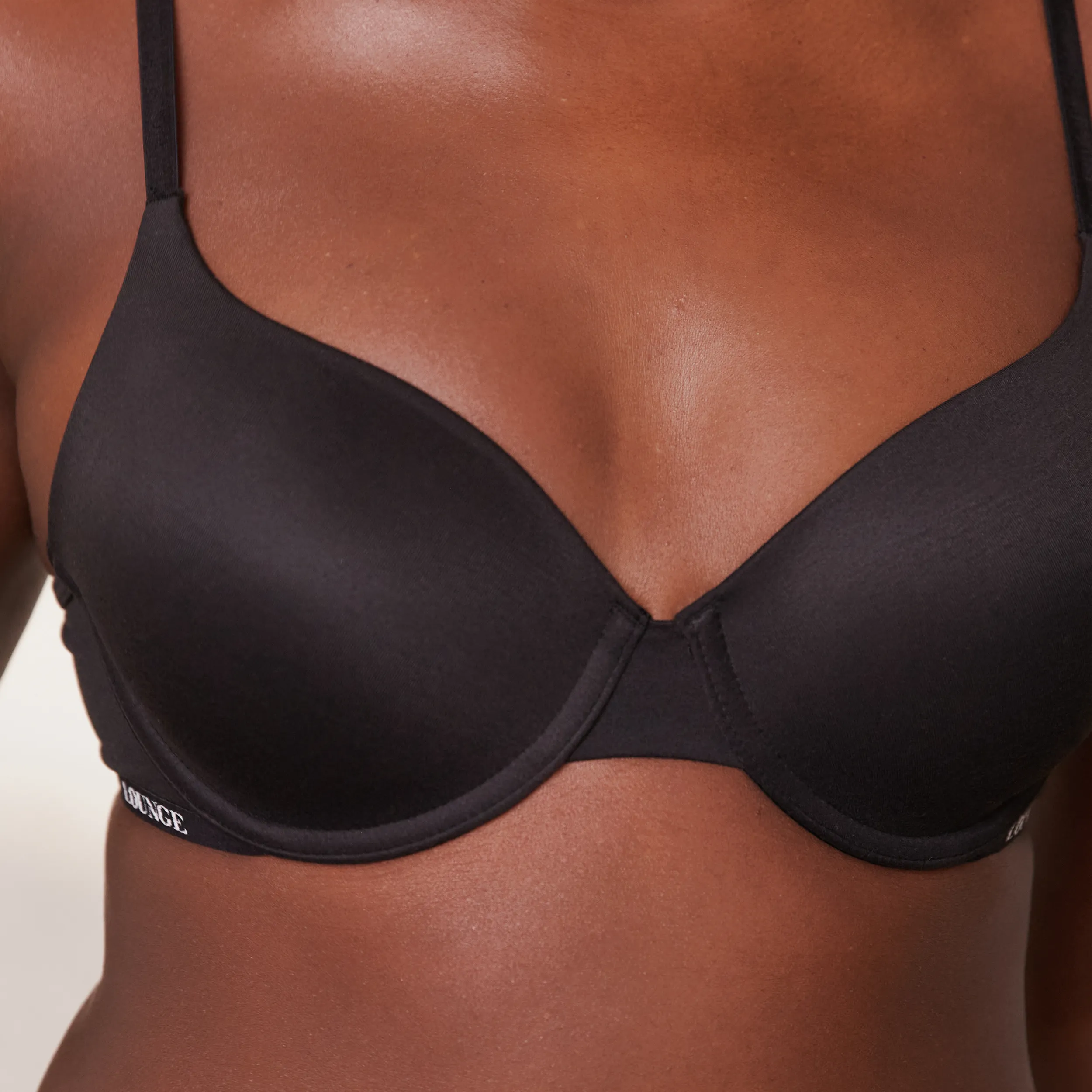 Smooth Classic T-shirt Bra  - Black