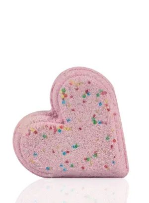 Soap&Friends Cherry Bath Heart: Aromatic Effervescent Bath Bomb - 120g