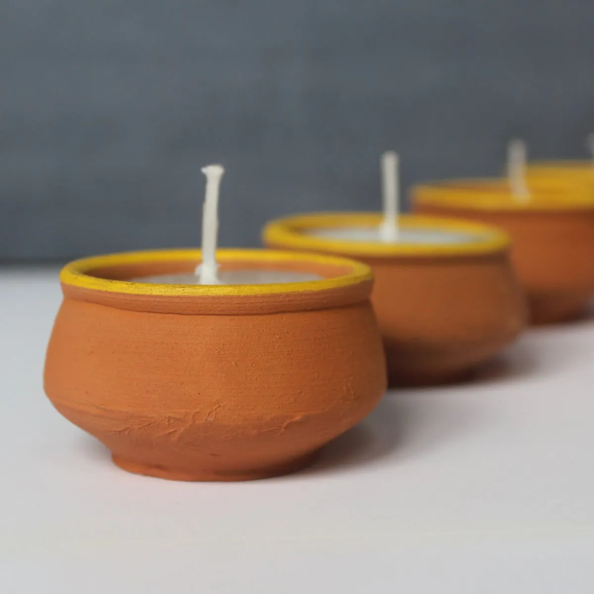 Terracotta Handi Soywax Candles- Set Of 12