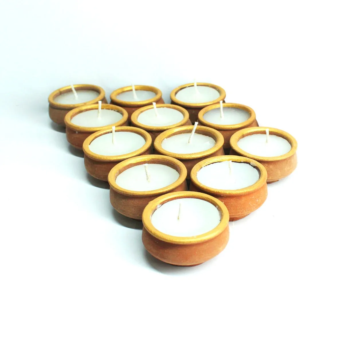 Terracotta Handi Soywax Candles- Set Of 12