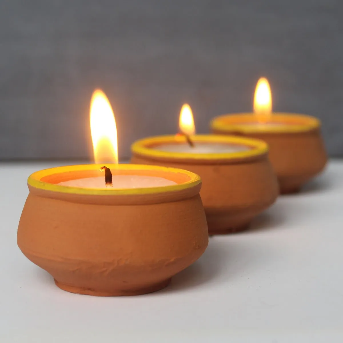 Terracotta Handi Soywax Candles- Set Of 12