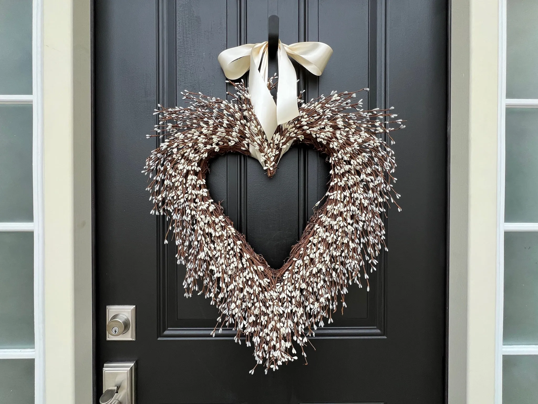 Wedding Day Berry Heart Wreath