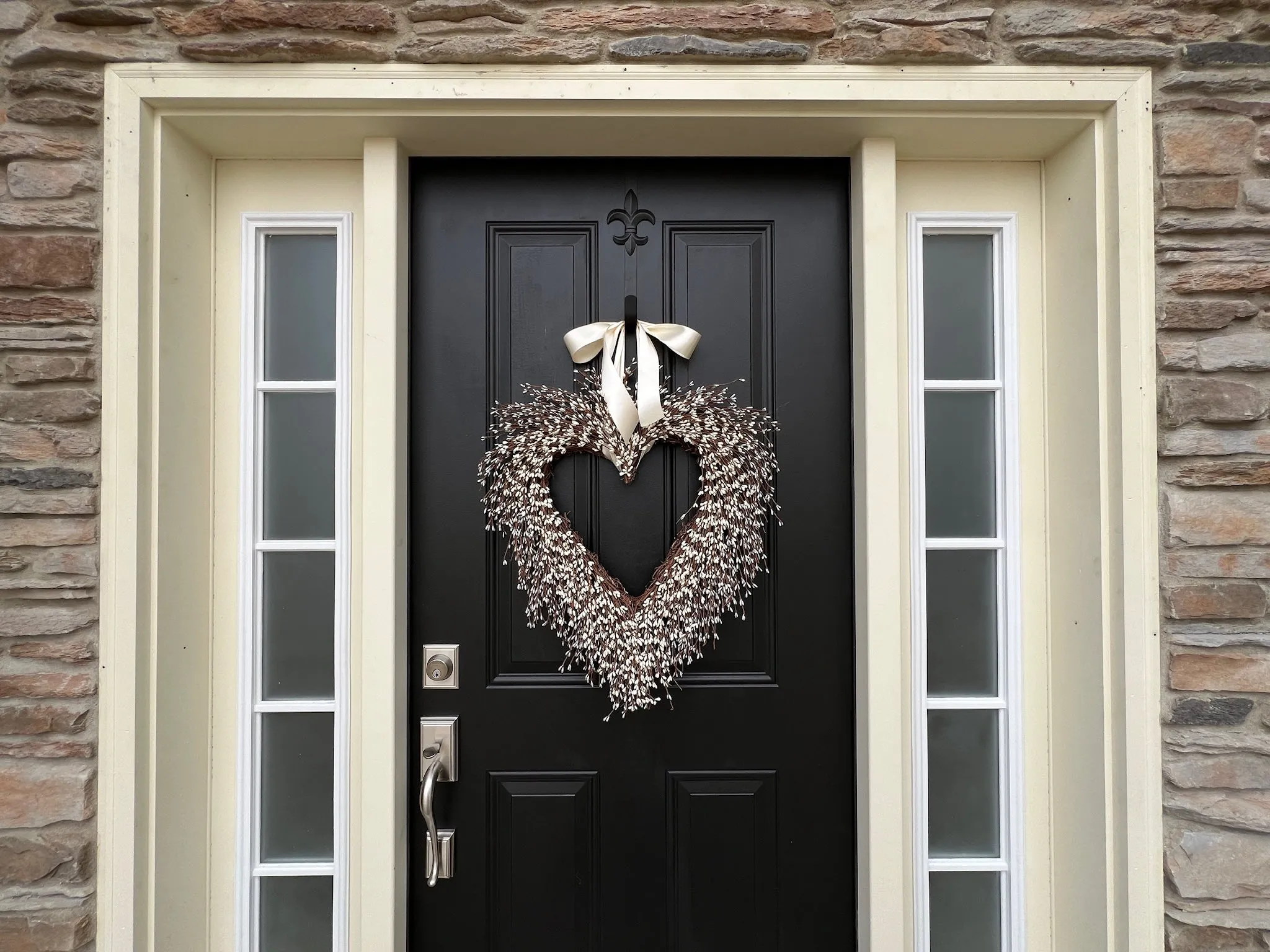 Wedding Day Berry Heart Wreath