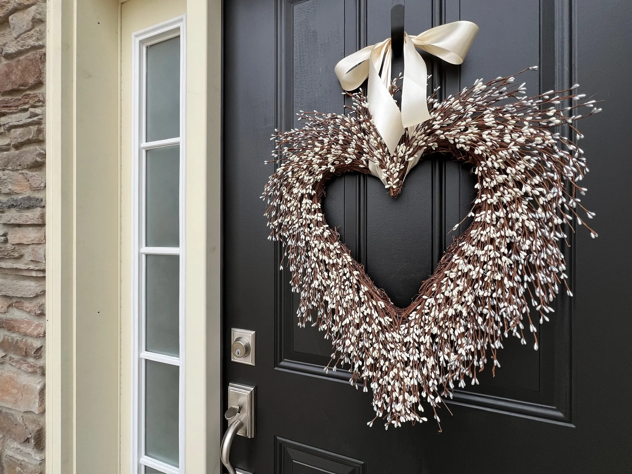 Wedding Day Berry Heart Wreath